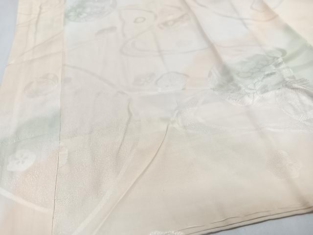 平和屋着物■長襦袢　無双仕立て　毬地紋　暈し染め　正絹　逸品　未使用　CABJ8395xe