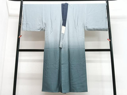 平和屋着物■男性　長襦袢　袷　城　暈し染め　正絹　逸品　CABJ8396xe