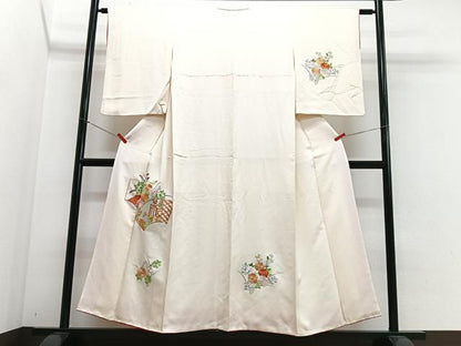 平和屋着物■訪問着　7マルキ　幾何学文　正絹　逸品　CABJ8397xe