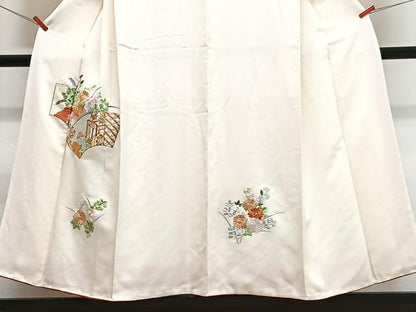 平和屋着物■訪問着　7マルキ　幾何学文　正絹　逸品　CABJ8397xe