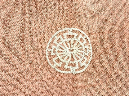 平和屋着物■上質な小紋　麻の葉文様　暈し染め　正絹　逸品　CABJ8399xe