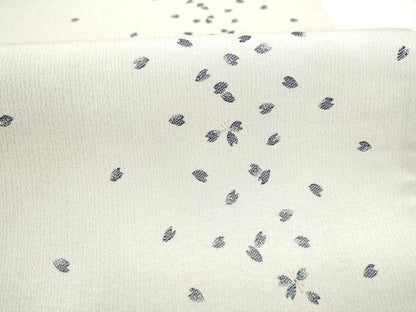 平和屋着物●全通柄袋帯　舞桜文　金糸　正絹　逸品　CABJ8424hy
