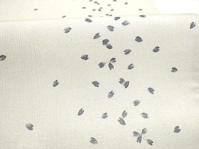 平和屋着物●全通柄袋帯　舞桜文　金糸　正絹　逸品　CABJ8424hy