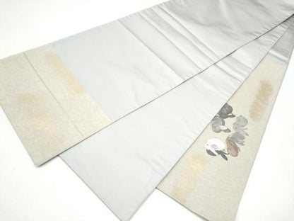 平和屋着物●太鼓柄袋帯　兎　金彩　正絹　逸品　CABJ8439hy