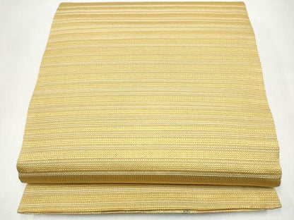 平和屋着物●両面　六通柄袋帯　霞文　金糸　正絹　逸品　CABJ8442hy