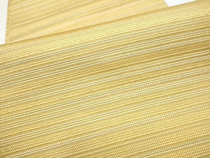 平和屋着物●両面　六通柄袋帯　霞文　金糸　正絹　逸品　CABJ8442hy
