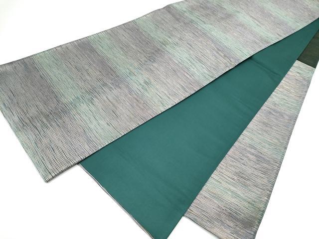 平和屋着物●六通柄袋帯　霞文　金糸　正絹　逸品　CABJ8460hy