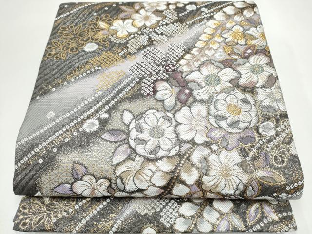 平和屋着物●六通柄袋帯　辻が花　金銀糸　やまと誂製　正絹　逸品　CABJ8463hy