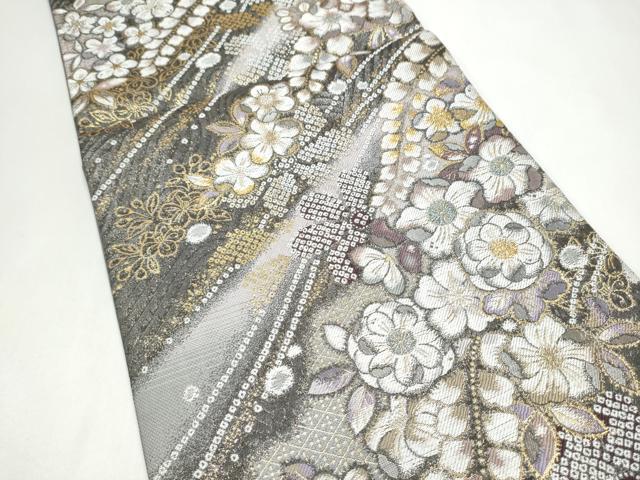 平和屋着物●六通柄袋帯　辻が花　金銀糸　やまと誂製　正絹　逸品　CABJ8463hy