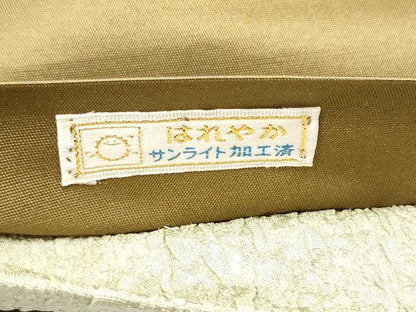 平和屋着物●太鼓柄袋帯　辻が花　絞り　ふくれ織　正絹　逸品　CABJ8473hy