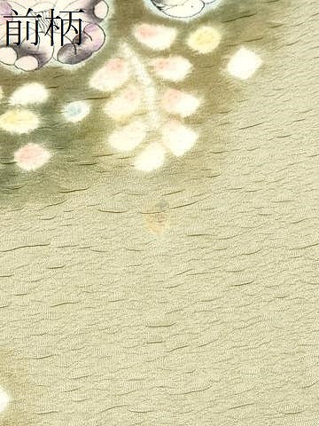 平和屋着物●太鼓柄袋帯　辻が花　絞り　ふくれ織　正絹　逸品　CABJ8473hy