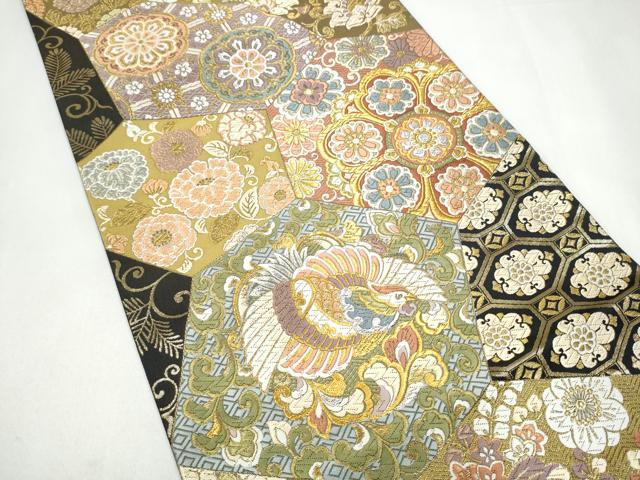平和屋着物●西陣　とみや織物謹製　とみや帯　六通柄袋帯　唐織　切嵌鳳凰花文　金銀糸　正絹　逸品　未使用　CABJ8481hy