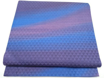 平和屋着物●両面　全通柄袋帯　霞文　正絹　逸品　未使用　CABJ8509hy