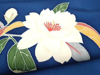 平和屋着物●本加賀友禅作家　奥田勝将　九寸名古屋帯　枝椿　正絹　逸品　CABJ8543hy