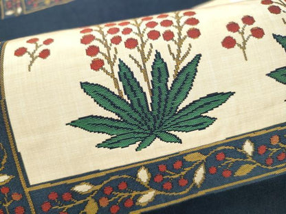 平和屋着物●名門木屋太　今河織物　六通柄袋帯　草花文　正絹　逸品　CABJ8553hy