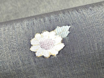 平和屋着物●太鼓柄袋帯　流水花文　金糸　正絹　逸品　CABJ8569hy