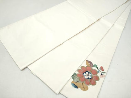 平和屋着物●太鼓柄袋帯　すくい織　舞花文　正絹　逸品　CABJ8570hy