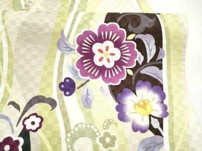平和屋着物●太鼓柄　京袋帯　立涌花文　正絹　逸品　CABJ8592hy