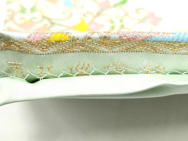 平和屋着物●龍村晋謹製　全通柄袋帯　天平瑞禽錦　金糸　正絹　逸品　CABJ8594hy