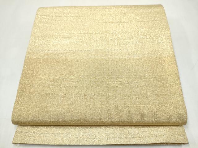 平和屋着物●桝屋高尾　(ねん金綴錦)　全通柄袋帯　段霞文　金糸　正絹　逸品　CABJ8600hy