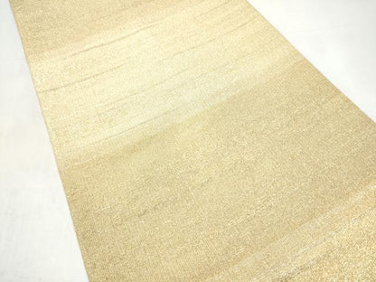 平和屋着物●桝屋高尾　(ねん金綴錦)　全通柄袋帯　段霞文　金糸　正絹　逸品　CABJ8600hy
