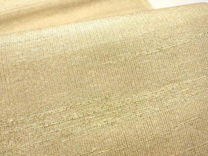 平和屋着物●桝屋高尾　(ねん金綴錦)　全通柄袋帯　段霞文　金糸　正絹　逸品　CABJ8600hy