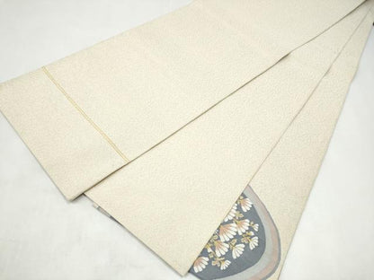 平和屋着物●爪搔き本綴れ　太鼓柄袋帯　裏菊　金銀糸　正絹　逸品　CABJ8607hy