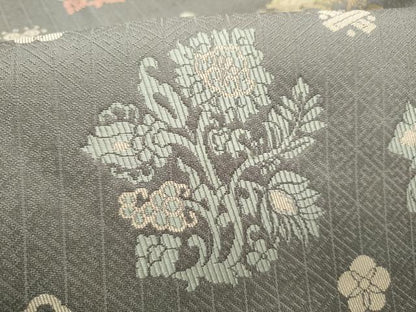 平和屋着物●九寸名古屋帯　吉祥更紗花文　正絹　逸品　CABJ8614hy