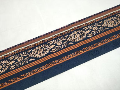 平和屋着物●本場筑前博多織　八寸名古屋帯　花間道　正絹　逸品　CABJ8671hy