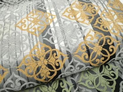 平和屋着物●つけ帯　花唐草文　正絹　逸品　CABJ8672hy