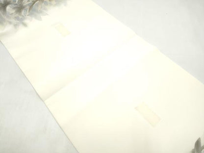 平和屋着物●塩瀬　つけ帯　手描き　枝花文　正絹　逸品　CABJ8677hy