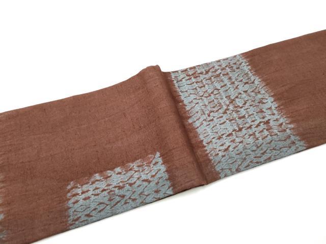 平和屋着物●つけ帯　紬地　絞り　霞文　正絹　逸品　CABJ8679hy