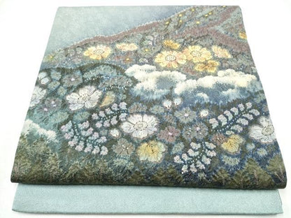 平和屋着物●吉乃一廉 幻の辻が花 太鼓柄袋帯 絞り 金通し地 正絹 逸品 CABJ8697hy