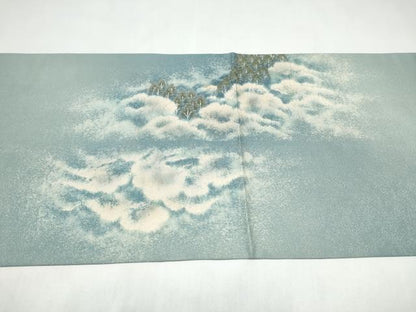 平和屋着物●吉乃一廉 幻の辻が花 太鼓柄袋帯 絞り 金通し地 正絹 逸品 CABJ8697hy
