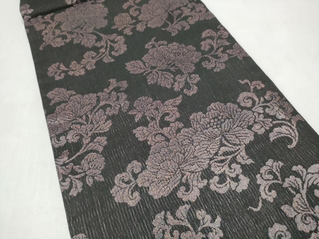 平和屋着物●紋屋井関　御寮織　六通柄袋帯　花唐草文　正絹　逸品　CABJ8715hy