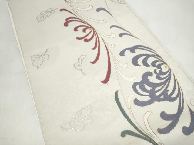 平和屋着物●六通柄袋帯　乱菊　金糸　正絹　逸品　CABJ8716hy