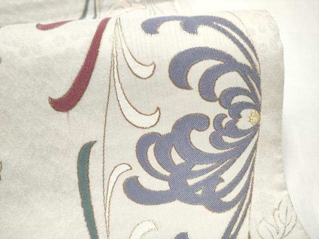 平和屋着物●六通柄袋帯　乱菊　金糸　正絹　逸品　CABJ8716hy