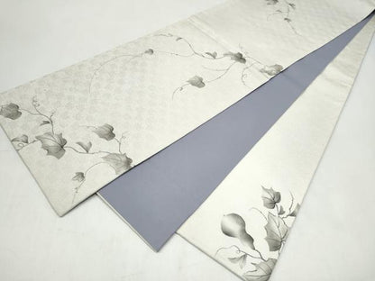 平和屋着物●太鼓柄袋帯　手描き　瓢箪蔦の葉文　正絹　逸品　CABJ8722hy