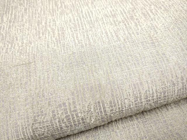 平和屋着物●全通柄袋帯　ふくれ織　霞文　金糸　正絹　逸品　CABJ8738hy