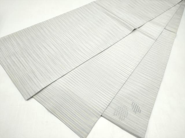 平和屋着物●本塩沢　やまだ織　太鼓柄袋帯　舞花びら　正絹　逸品　CABJ8744hy