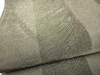 平和屋着物●六通柄袋帯　幾何学文様　金糸　正絹　逸品　CABJ8745hy