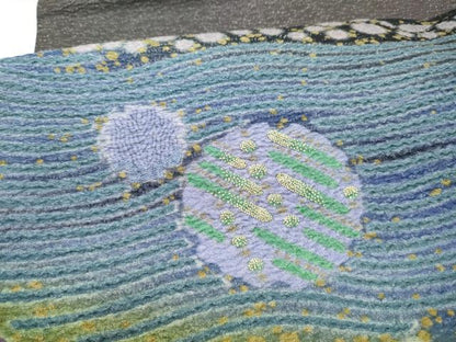 平和屋着物●十日町　名門　滝泰謹製　中国三大刺繍　相良刺繍　太鼓柄袋帯　おぼろ染　襲絞り　雪輪霞文　正絹　逸品　CABJ8763hy