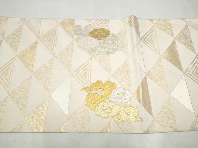 平和屋着物●六通柄袋帯　唐織　雲龍　金銀糸　正絹　逸品　CABJ8772hy