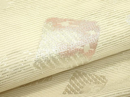 平和屋着物＊夏物　六通柄袋帯　箔散らし　銀糸　正絹　逸品　CABJ8814rv
