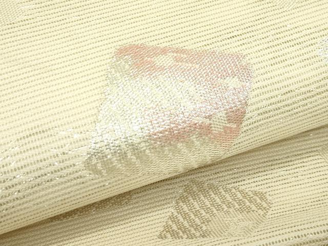 平和屋着物＊夏物　六通柄袋帯　箔散らし　銀糸　正絹　逸品　CABJ8814rv