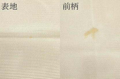 平和屋着物＊夏物　太鼓柄袋帯　女郎花　金銀糸　正絹　逸品　CABJ8815rv