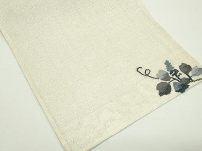 平和屋着物＊夏物　太鼓柄袋帯　すくい織　兎蔦の葉文　正絹　逸品　CABJ8824rv