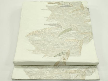 平和屋着物＊夏物　六通柄袋帯　草木文　金糸　正絹　逸品　CABJ8825rv