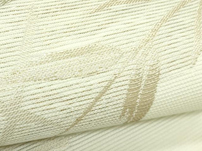 平和屋着物＊夏物　六通柄袋帯　草木文　金糸　正絹　逸品　CABJ8825rv