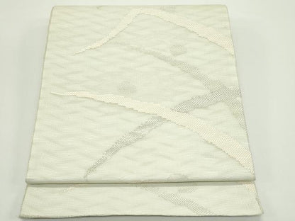 平和屋着物＊夏物　六通柄袋帯　露芝文　銀糸　正絹　逸品　未使用　CABJ8826rv